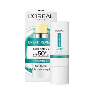 L'Oréal Paris Bright Reveal Stick Anti-UV SPF50+ Anti-Taches Vitamine E 9ml