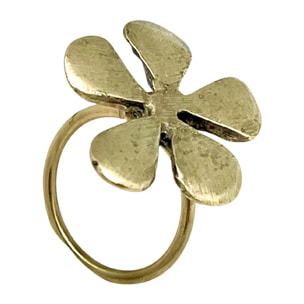 Anillo Mi Hoja dorado chapado latón