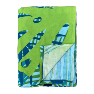 Serviette de plage microfibre Jungy 140x170 220g/m²