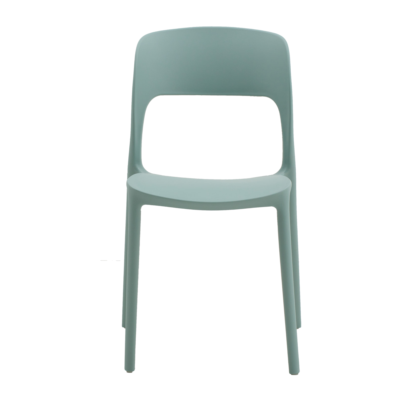 set 2 sedie impilabili in polipropilene verdi
