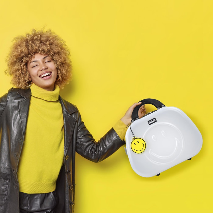 Neceser Viaje Rigido Smiley Originals Smiley Originals Blanco-Negro