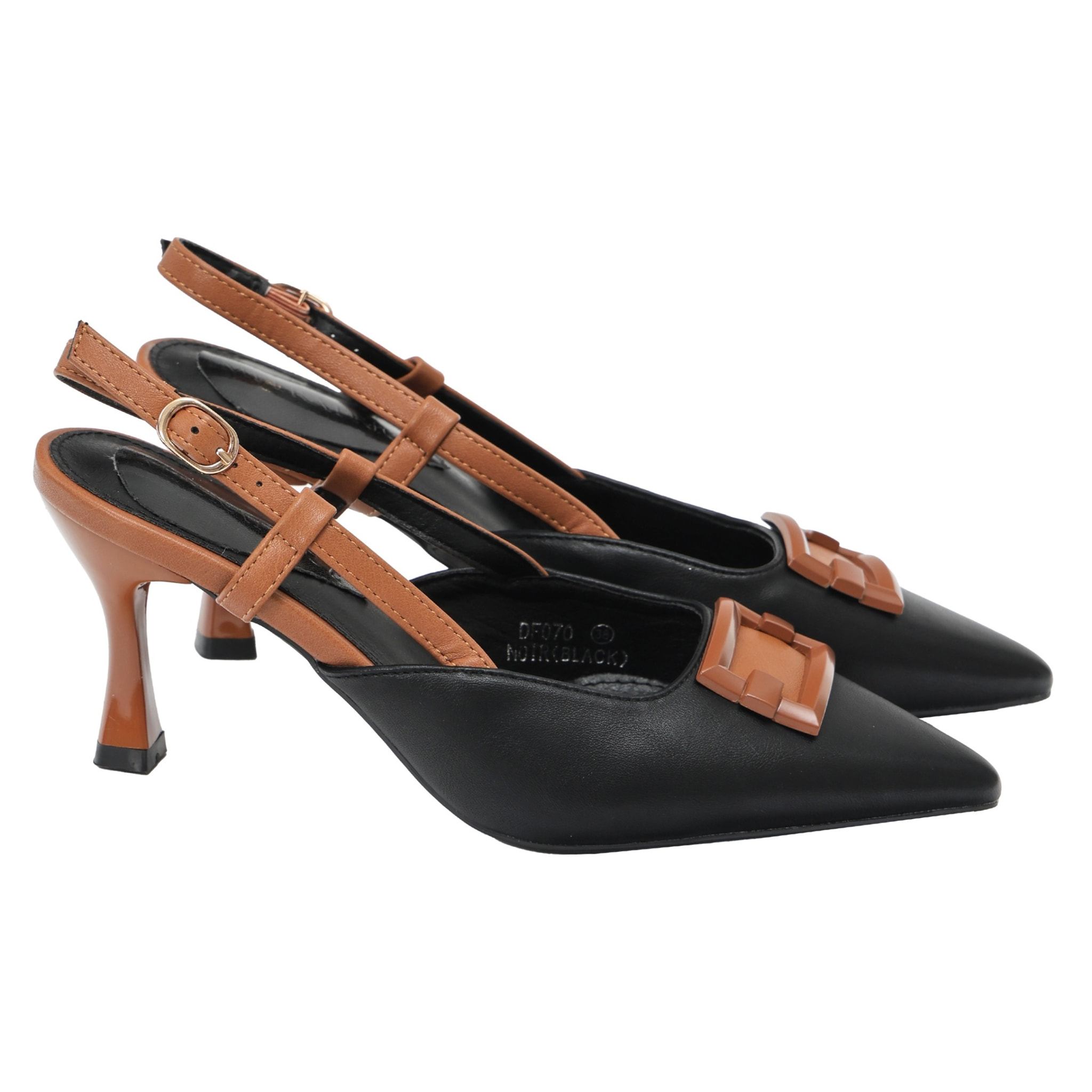 Decolletè con cinturino regolabile - tacco 8,5 cm