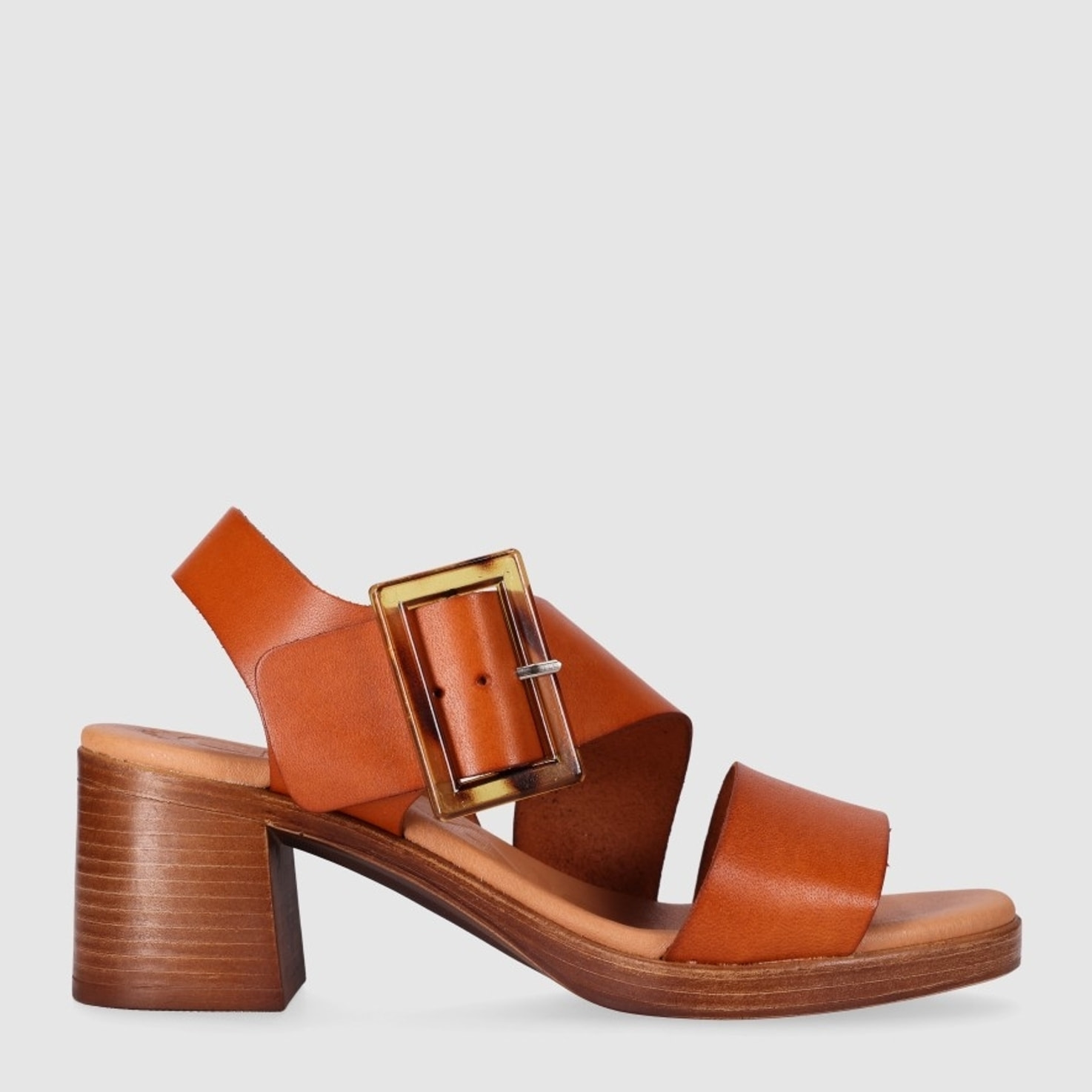 Sandalias de Piel - Cuero - Tacón: 5 cm