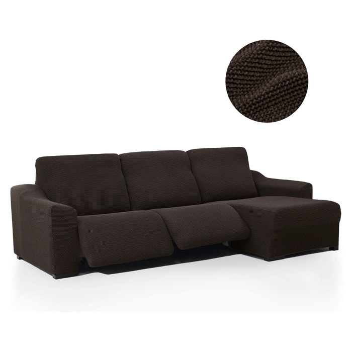 Funda para Chaise Longue derecho (visto de frente ) brazo corto SÚPER ELÁSTICA con RELAX modelo HELENA