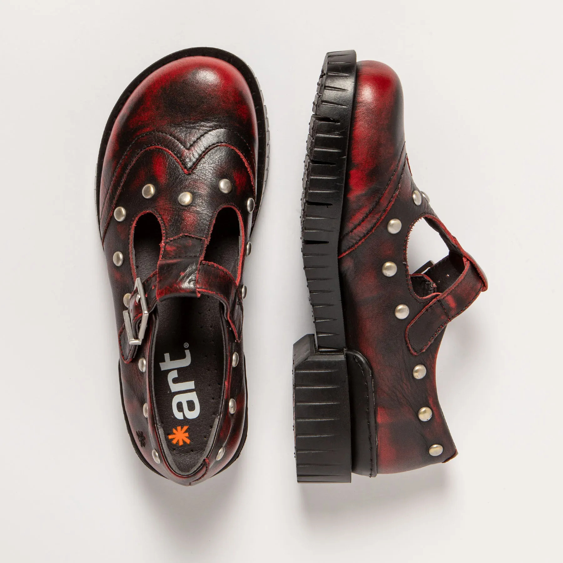 Zapatos 1834S ASPORT SCARLET /OXFORD color Scarlet