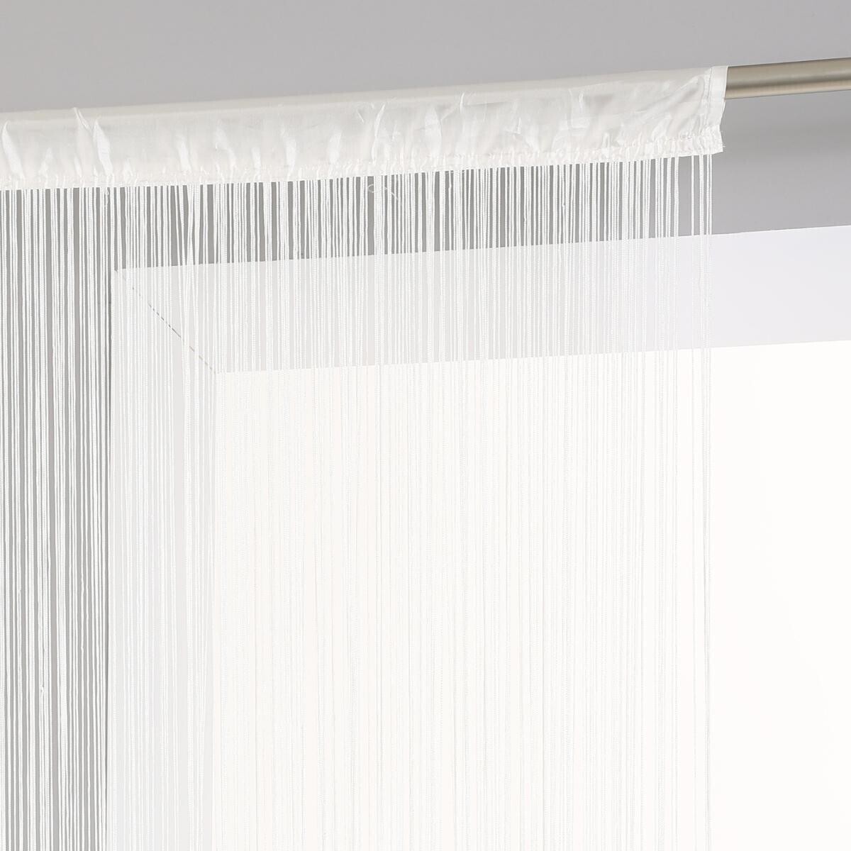 Rideau "Lanka" fil blanc ivoire 90x200cm
