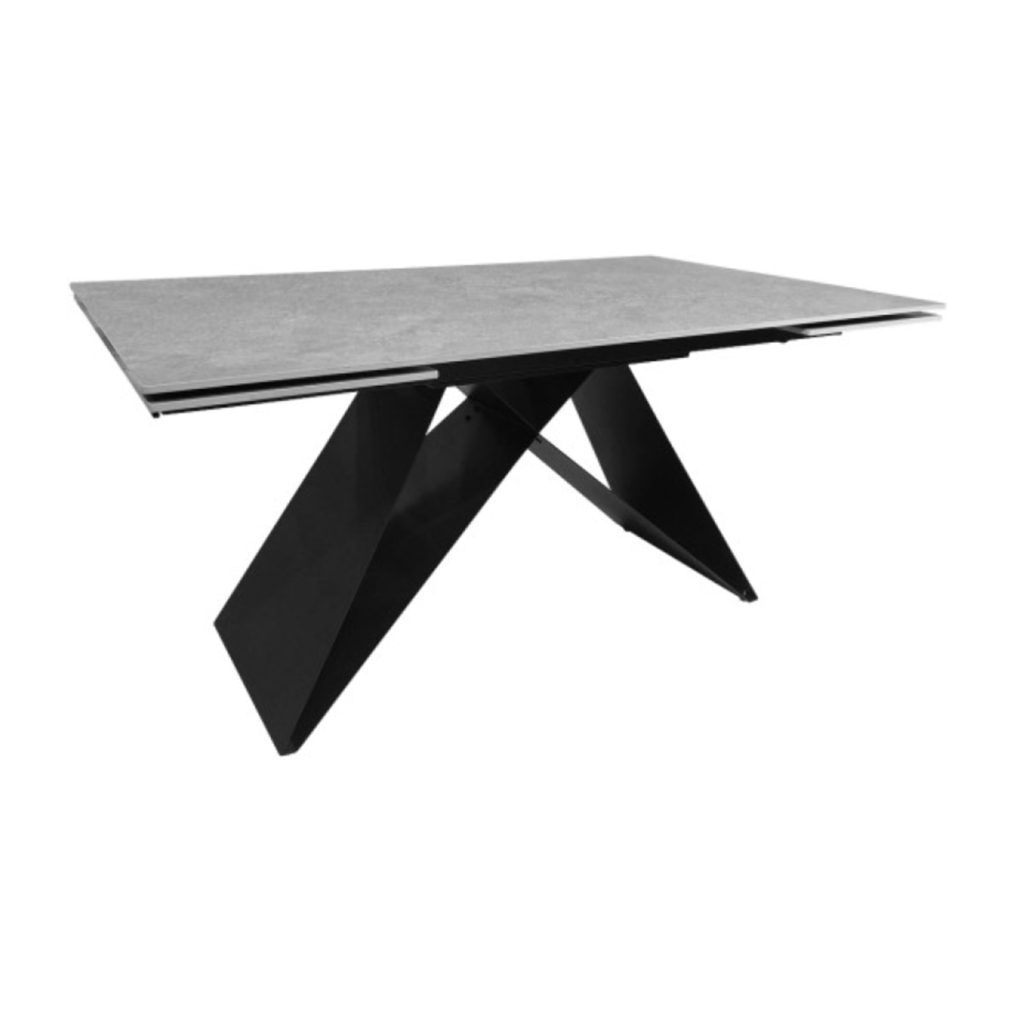 Table de repas extensible 160/240 cm céramique gris - ONDINE
