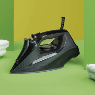 Plancha de vapor JATA JEPL2401 con suela cerámica. Autolimpieza. Antical. 3000 W