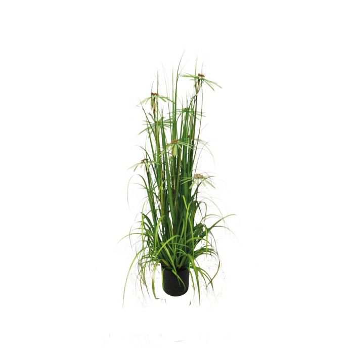 Plante graminée avec fleurs artificielle h120cm AQUAPLANTER