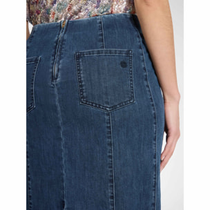 Elena Mirò - Falda midi de denim - Azul