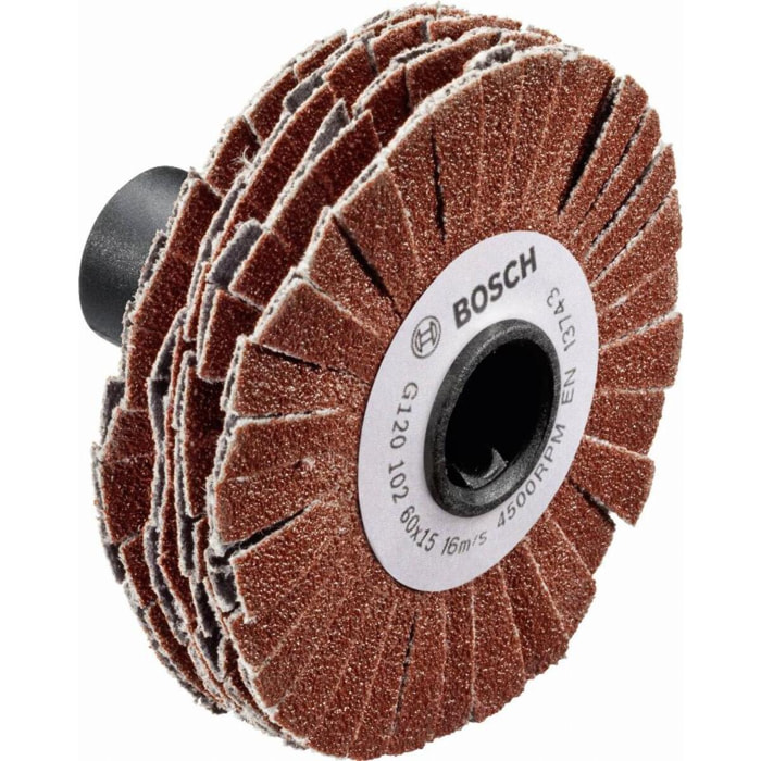 Rodillo flexible BOSCH 15 mm con grano 80 para PRR / TEXORO - 1600A00154