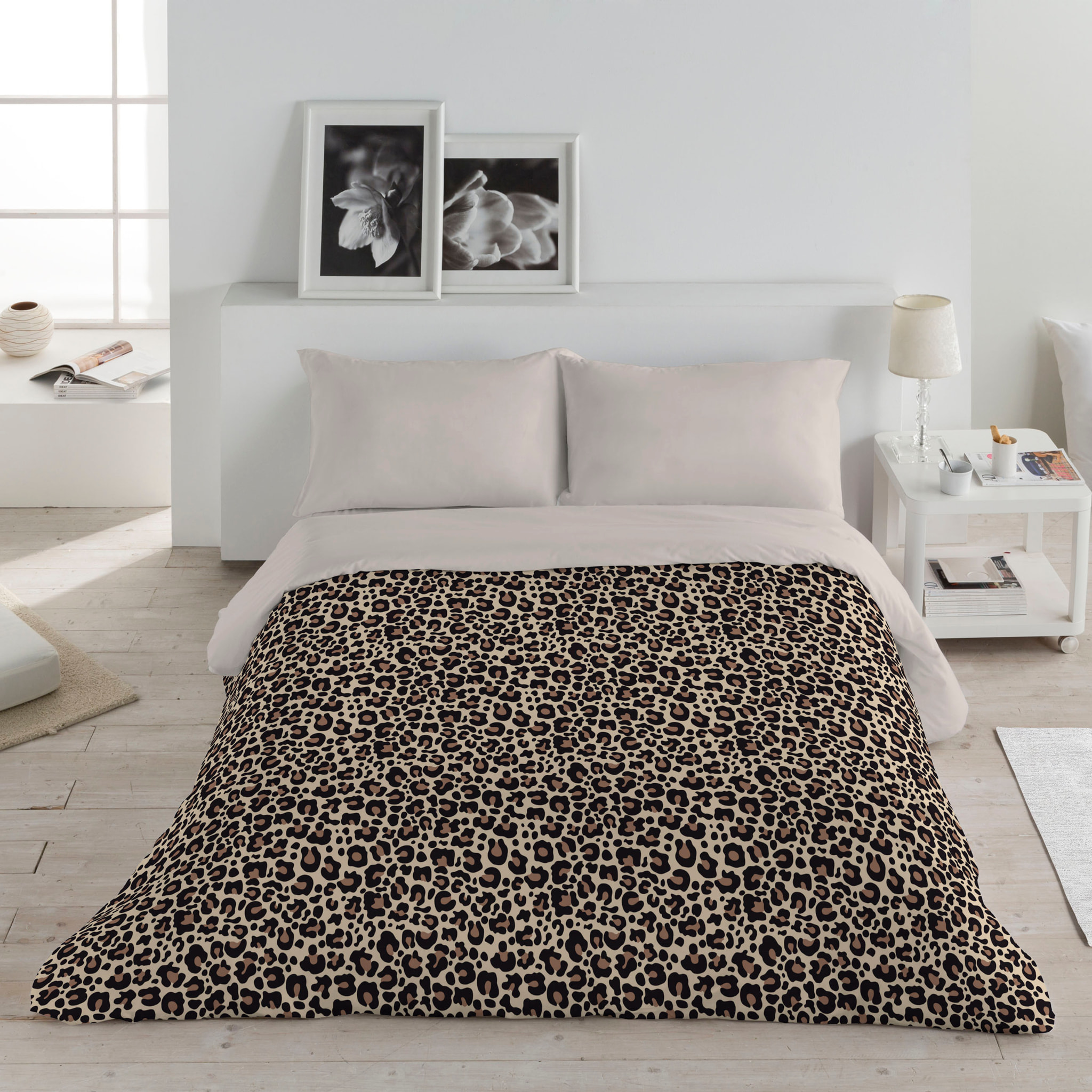 Funda Nórdica Estampada 2/3 piezas - 100% Microfibra Poliéster - Leopard