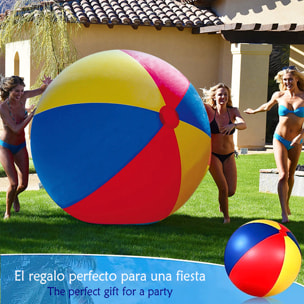 Palla tricolore gonfiabile gigante 180cm.