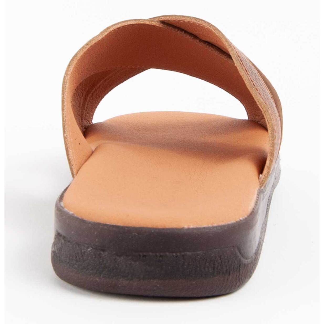 Sandalia De Piel - Marron