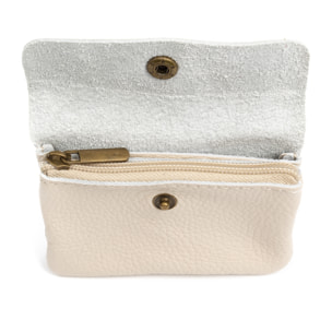 Alpignano portafoglio donna. Pelle autentica Dollaro.