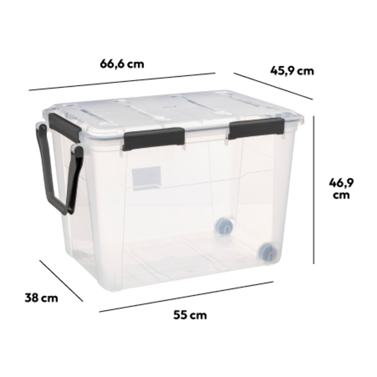 Boîte en plastique à clip 100L "Protect+"