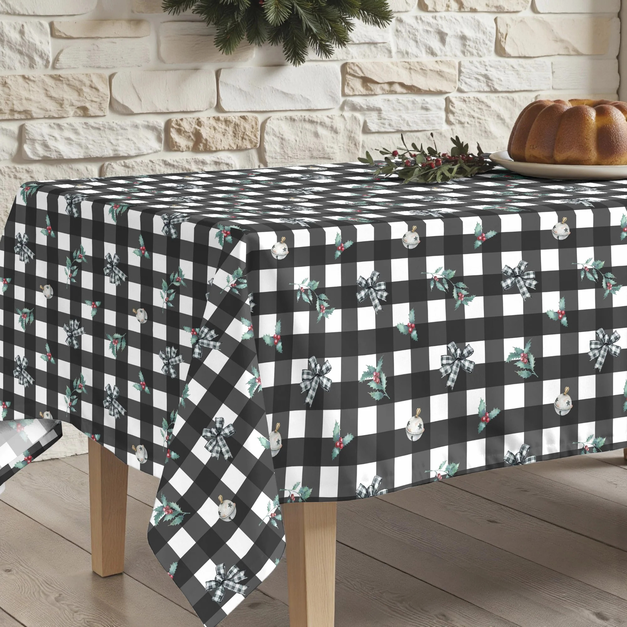 Nappe en résine Anti-tâches Elegant Christmas 1