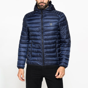 PIUMINO ULTRALEGGERO IN RIPSTOP CON CAPPUCCIO