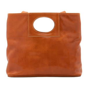 Borsa a tracolla da donna - Modello False - Vera pelle - 28.0 x 33.0 x 10.0 cm