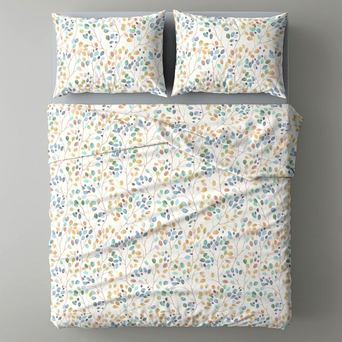 UNO CASA DESIGN Completo Letto Dec.Accesa_Singolo_Arancio