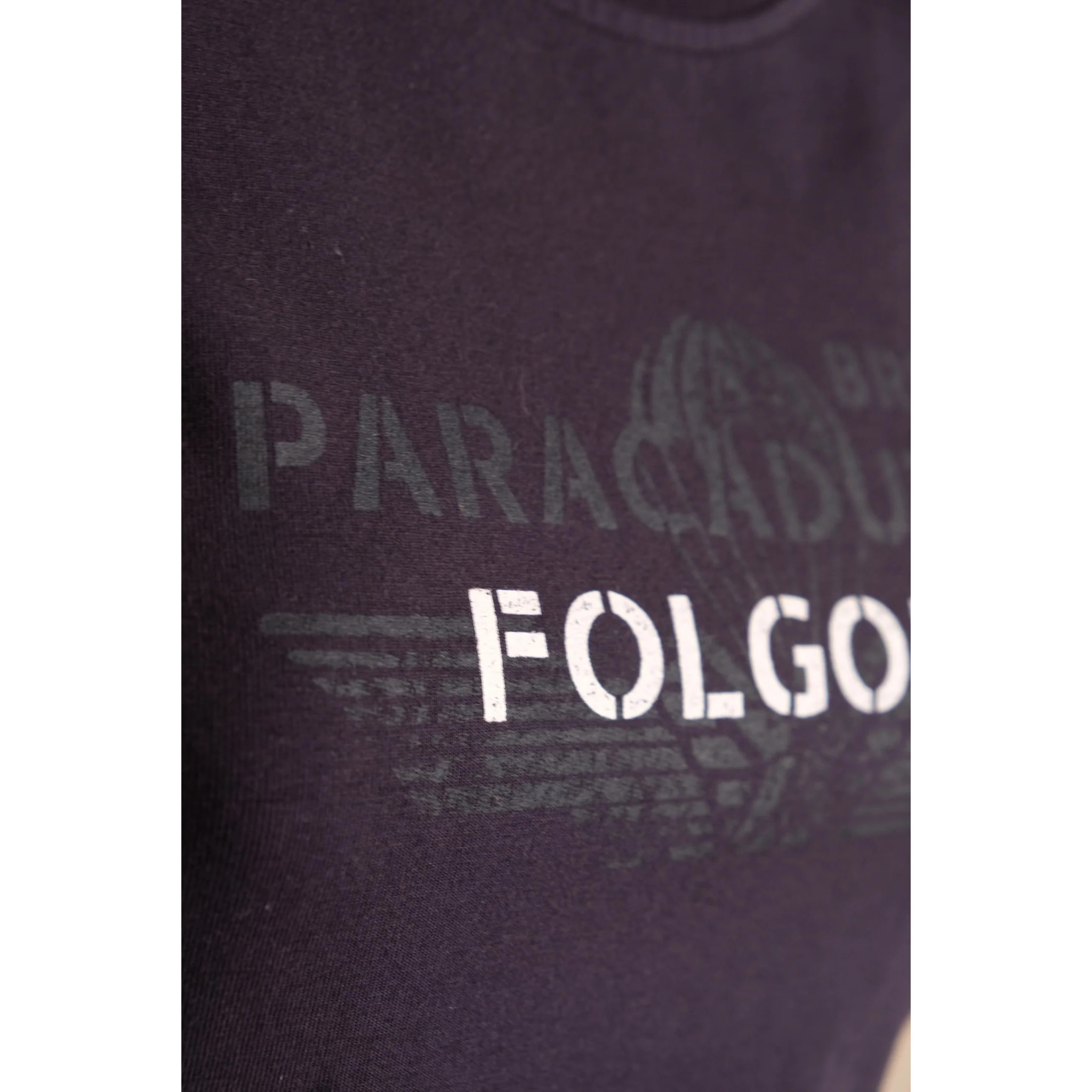 T-shirt Folgore a maniche corte blu donna