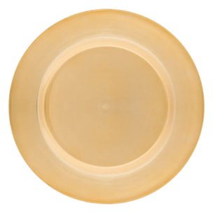 ASSIETTE PRES LISSE DORE