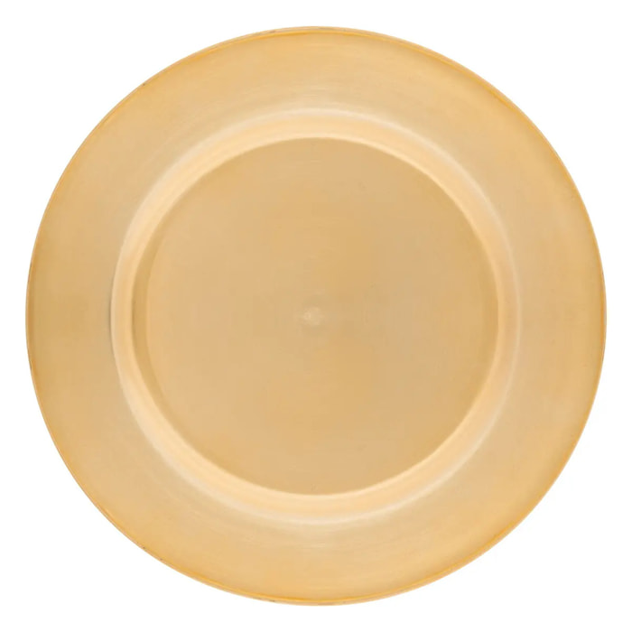 ASSIETTE PRES LISSE DORE