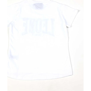Leone Camiseta de algodón de manga corta para niña azul