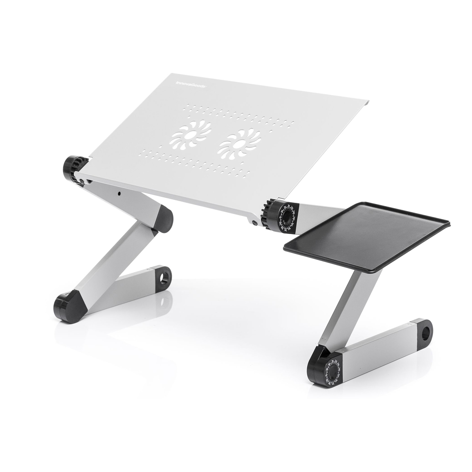 Tavolo Regolabile Multifunzione per Computer Portatile Omnible - Grigio