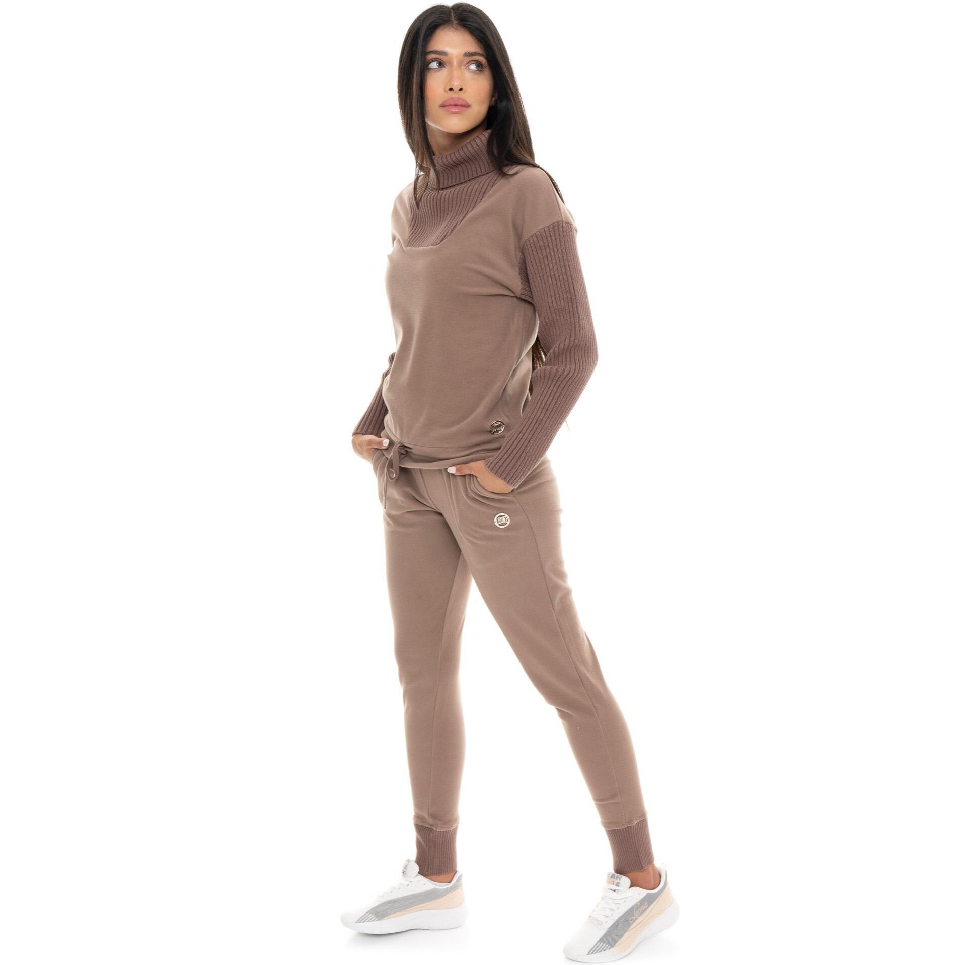 Pantalone invernale da donna con inserti in maglia Leone 1947 Warm Touch