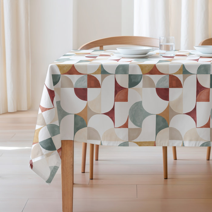 Nappe imprimée anti-tâches NAGORE MULTICOLORE