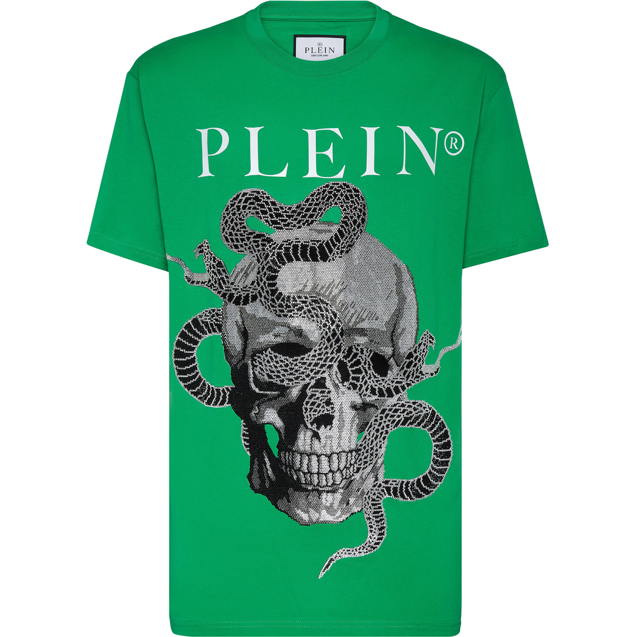 PHILIPP PLEIN T-Shirt Round Neck SNAKE
