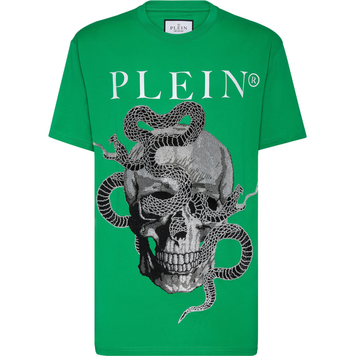 PHILIPP PLEIN T-Shirt Round Neck SNAKE
