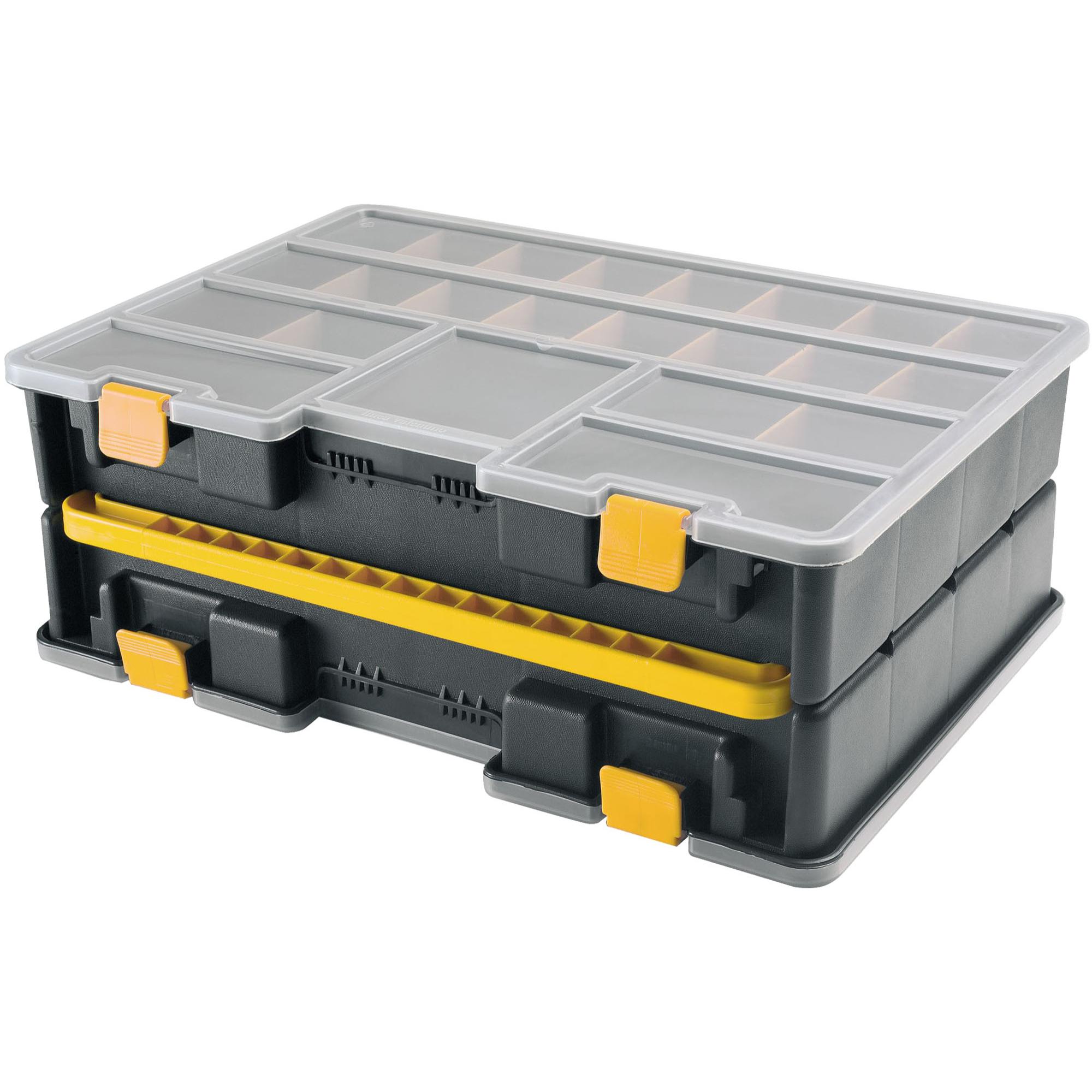 Organizador doble con separadores y cajas extraíbles, Artplast