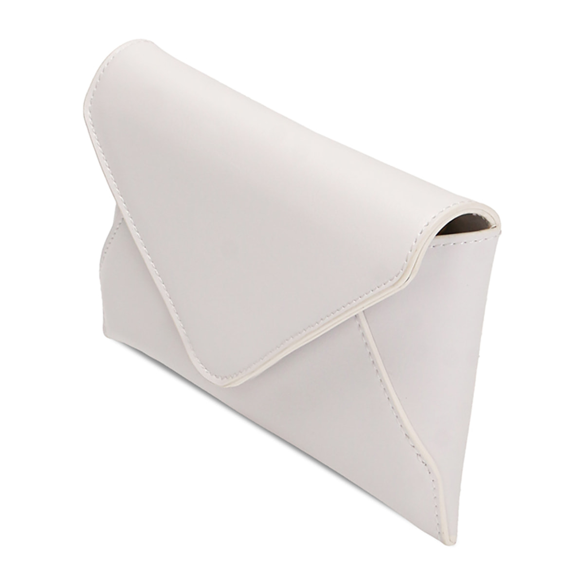 Bolso con correa de hombro blanco