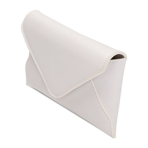 Bolso con correa de hombro blanco