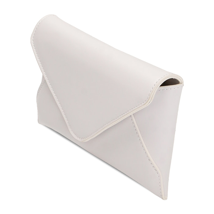 Bolso con correa de hombro blanco