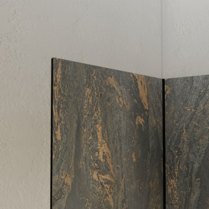 Pack 3 Panneaux Muraux Pierre Venus 90x210cm et Profilés Noirs - STONE'IT