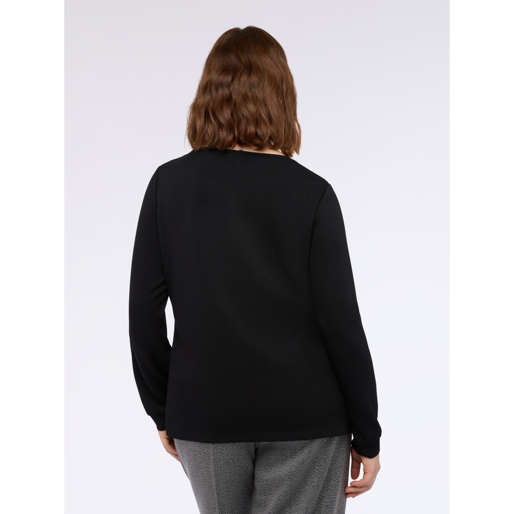 Fiorella Rubino - T-shirt in scuba con dettaglio cut-out - Nero