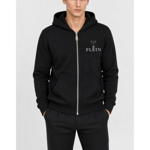 PHILIPP PLEIN Felpa con zip e cappuccio