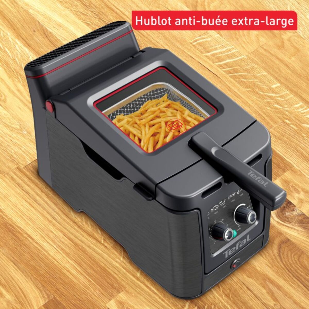 Friteuse semi-professionnelle TEFAL avec huile CLEAR DUO FR600810