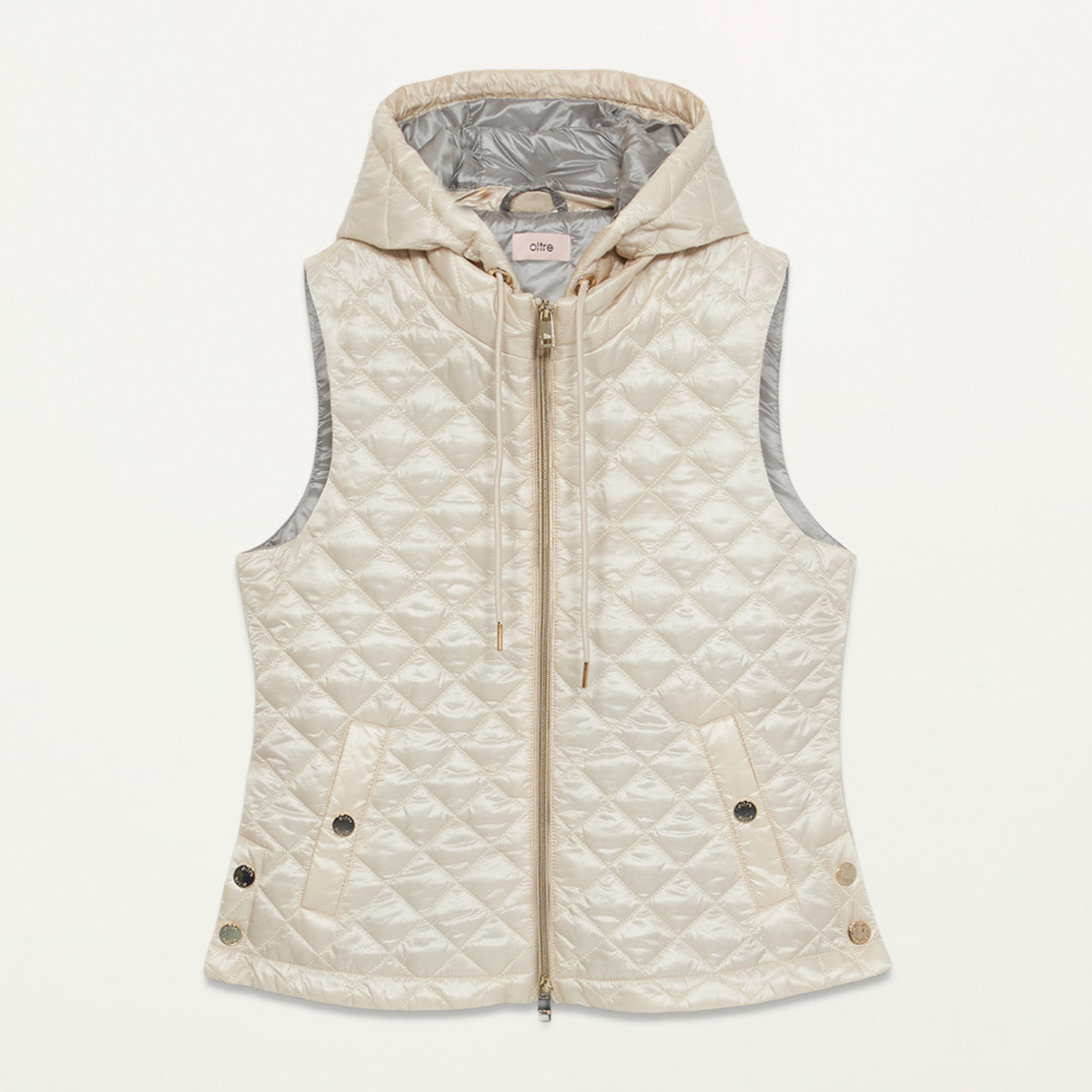 Oltre - Lightweight sleeveless down jacket - Beige