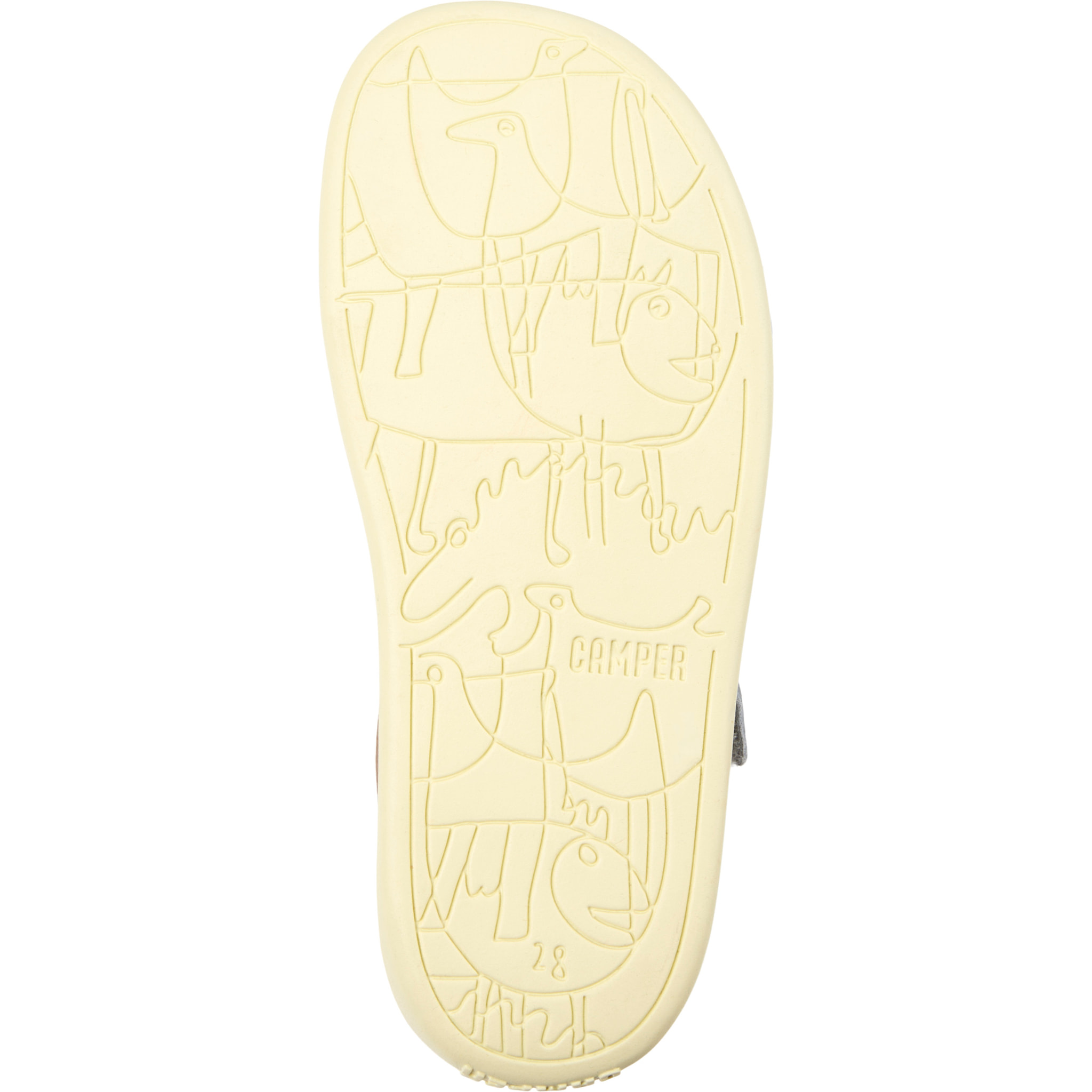 Sandalias - CAMPER Bicho Kids - Gris - Cuero liso