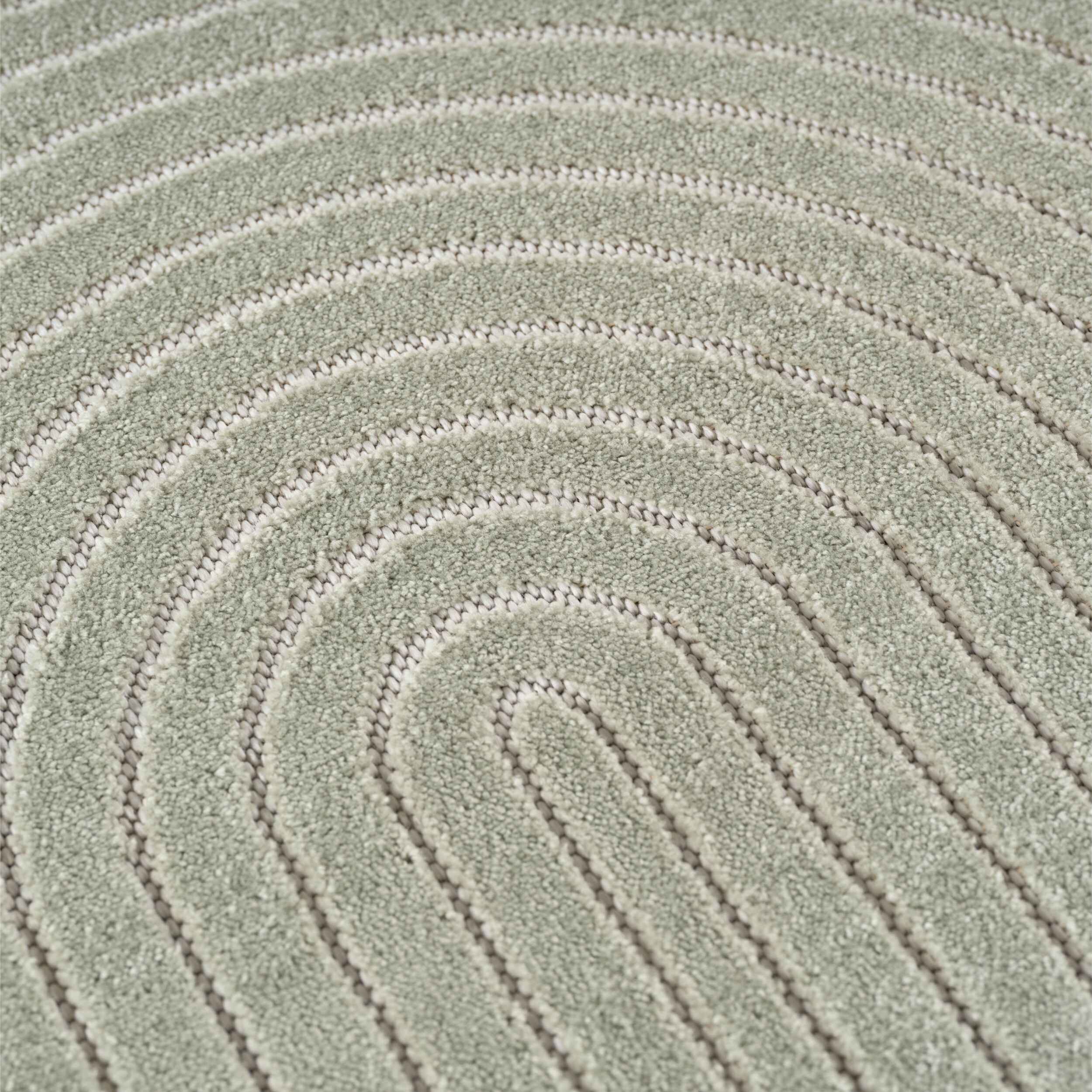 NOVA - Tapis intérieur/extérieur vert à motif géométrique