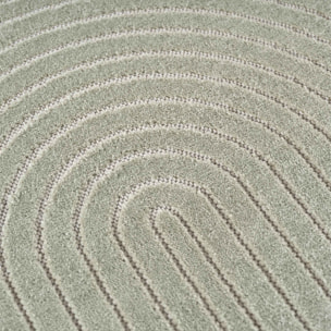 NOVA - Tapis intérieur/extérieur vert à motif géométrique