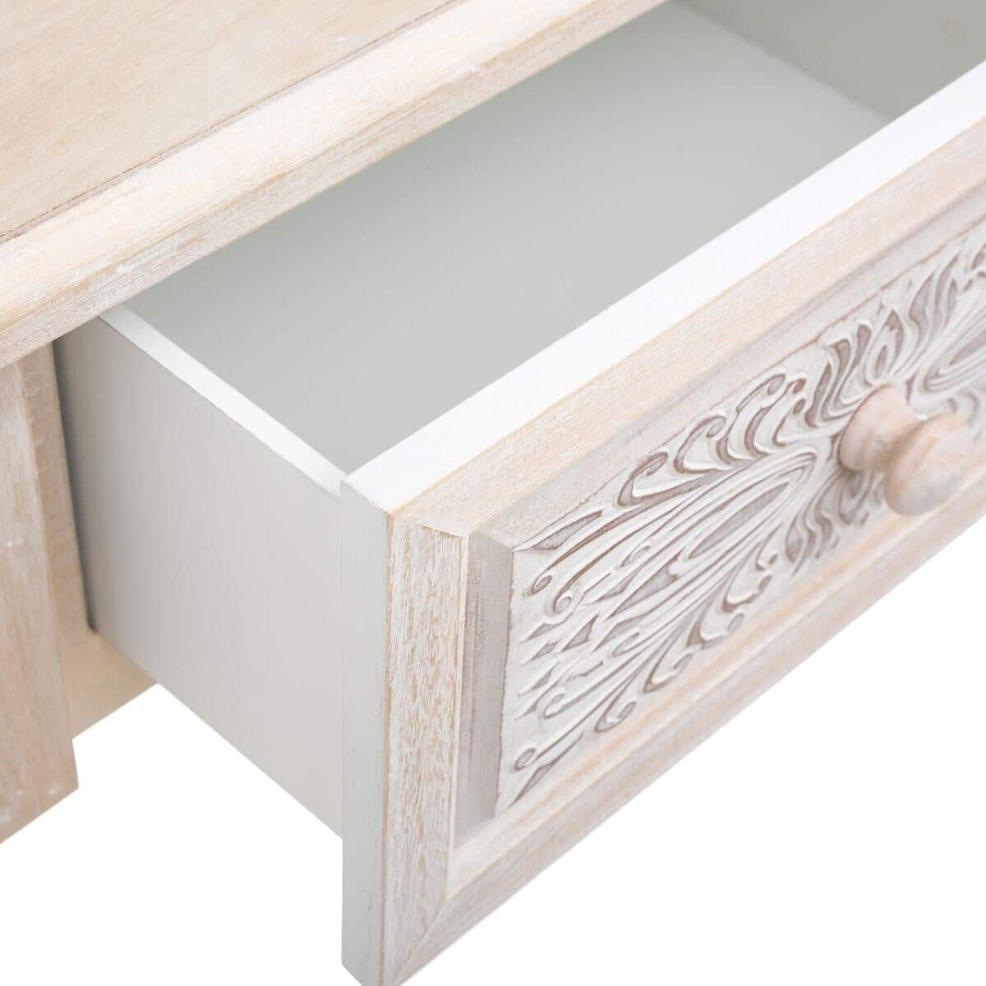 Mesita de noche para completar tu decoración color blanco/ l. 45 x p. 30 x a. 67,5 cm