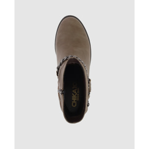 Botines - Taupe - Tacón: 7 cm