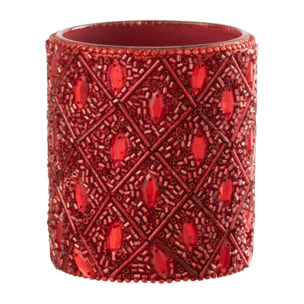 J-Line photophore - verre - rouge - large