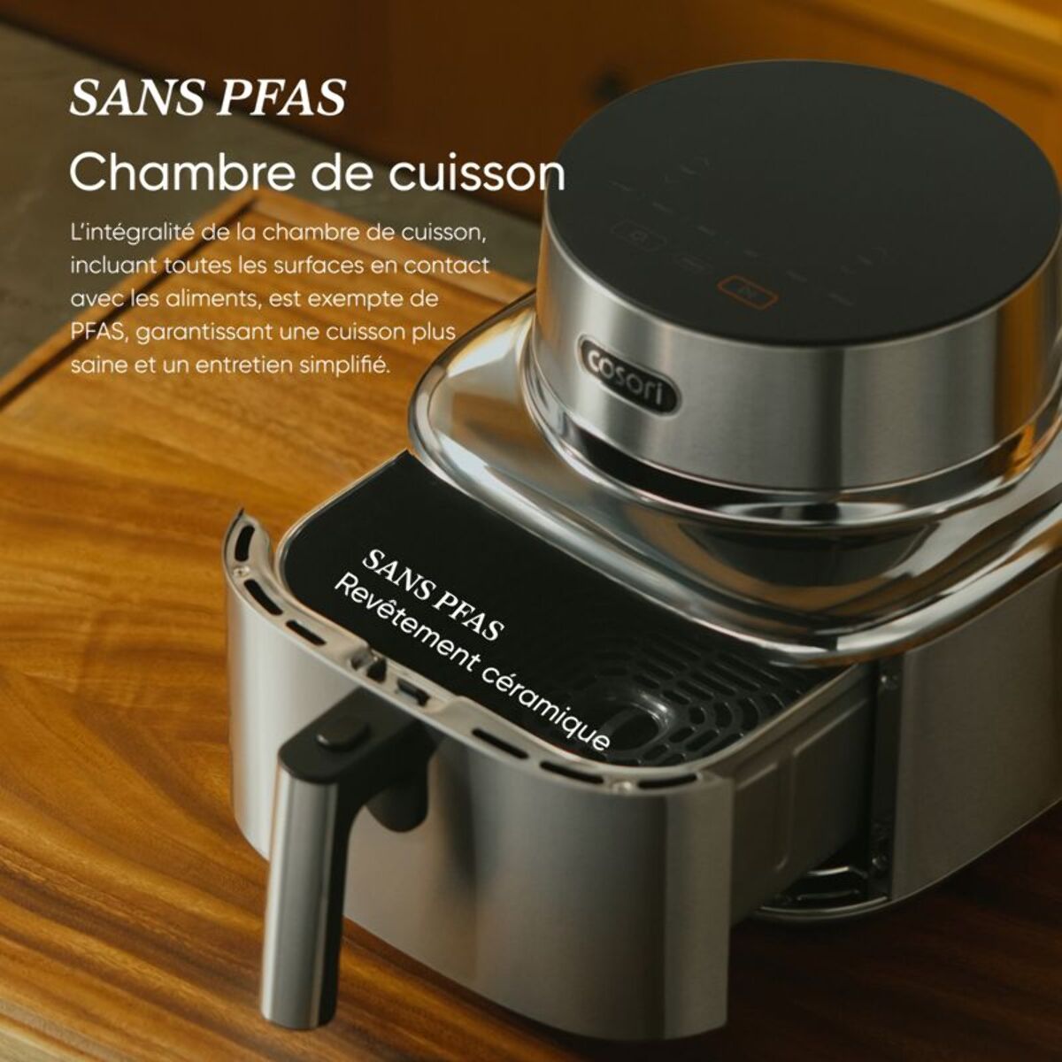 Friteuse sans huile COSORI ICONIC™ Single -  6,2 L, connecté