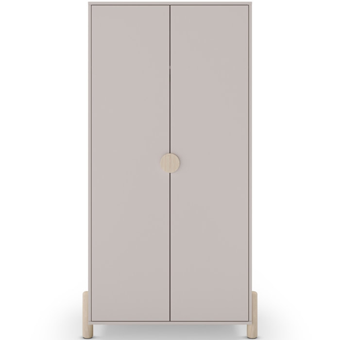 Armoire enfant 2 portes en bois - BASTIEN